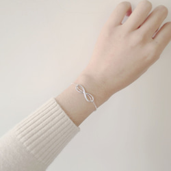 Infinite (925 sterling silver bracelet) - Cpercent handmade 2枚目の画像