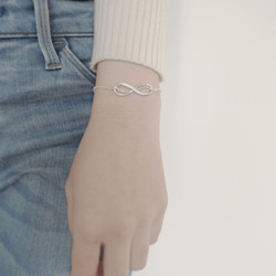 Infinite (925 sterling silver bracelet) - Cpercent handmade 5枚目の画像