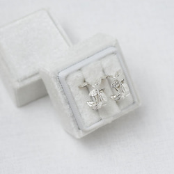 小樹枝 | 純銀耳環 女款 圈式耳環 手工銀飾 情人節禮物 第10張的照片