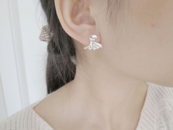 Flamenco (925 sterling silver earrings) - C percent 4枚目の画像