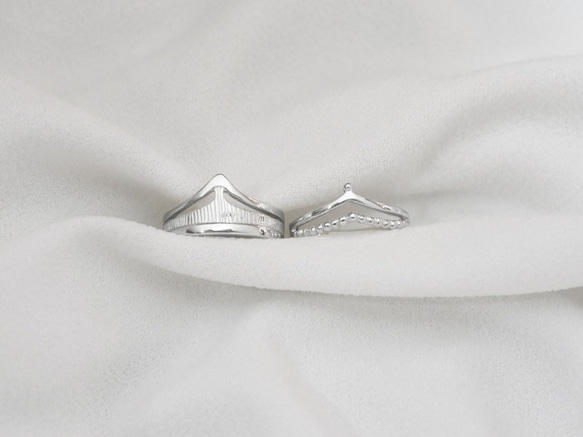 【客製刻字】國王皇后 | 情侶對戒 925純銀戒指 手作銀飾 情人節禮物 第1張的照片