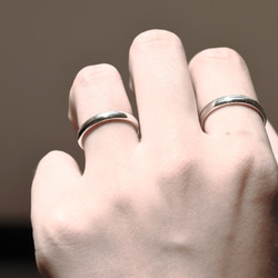 【Customize】Simple ring necklaces (engraved couple rings) 12枚目の画像