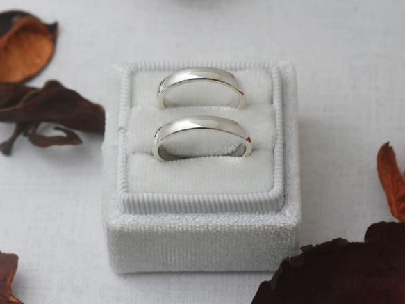 【Customize】Simple ring necklaces (engraved couple rings) 5枚目の画像