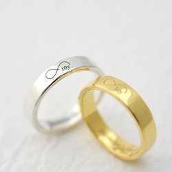 【刻字】簡約方形對戒 | 情侶戒指 925純銀 玫瑰金 情人節禮物 手作銀飾 第9張的照片