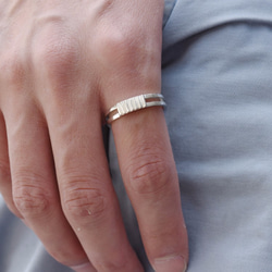 夫妻的日常 | 情侶對戒 925純銀 刻字戒指 手工銀飾 情人節禮物 第8張的照片