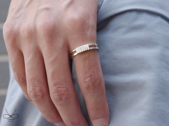 夫妻的日常 | 情侶對戒 925純銀 刻字戒指 手工銀飾 情人節禮物 第8張的照片