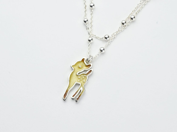 小鹿 - 白雪公主系列 (純銀琺瑯手鍊 銀飾)  ::C%手工飾品:: 第1張的照片