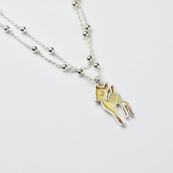 小鹿 - 白雪公主系列 (純銀琺瑯手鍊 銀飾)  ::C%手工飾品:: 第2張的照片