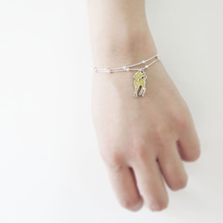 小鹿 - 白雪公主系列 (純銀琺瑯手鍊 銀飾)  ::C%手工飾品:: 第6張的照片