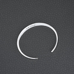 【刻字】扁平式C型手環 | 925純銀 開放式 客製化 情人禮物 第2張的照片