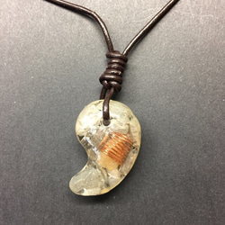 勾玉オルゴナイト【アクアマリン】 ネックレス・ペンダント