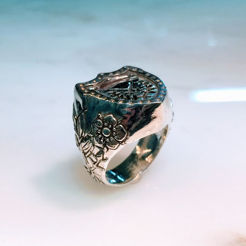 newデザイン】最高級 モアサナイト ダイヤ メンズ リング K18PG 指輪