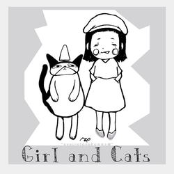 少女と猫紙テープ（マスキングテープ） 8枚目の画像