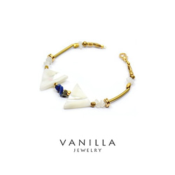 vanilla jewelry 獨家設計款- 純手工天然石黃銅手鍊-可客製 第2張的照片