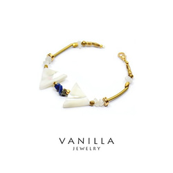vanilla jewelry 獨家設計款- 純手工天然石黃銅手鍊-可客製 第3張的照片