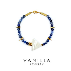 vanilla jewelry 獨家設計款- 純手工天然石黃銅手鍊-可客製 第1張的照片