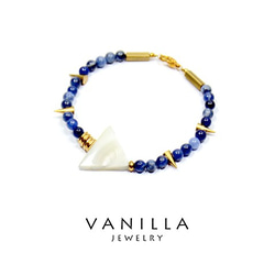 vanilla jewelry 獨家設計款- 純手工天然石黃銅手鍊-可客製 第2張的照片