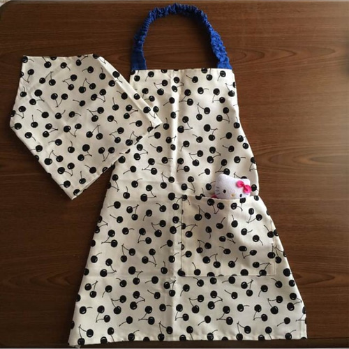 ハンドメイド キッズエプロン 汚い