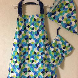♡ゆー♡ハンドメイド♡エプロン3点♡ ハンドメイドエプロン3点セット - メルカリ