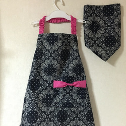 迷彩☆キッズエプロン&三角巾 その他入園グッズ はく Happy Flower