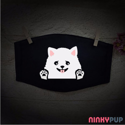 【博美犬Pomeranian】手工反光口罩 冬季保暖小物 NINKYPUP 第4張的照片