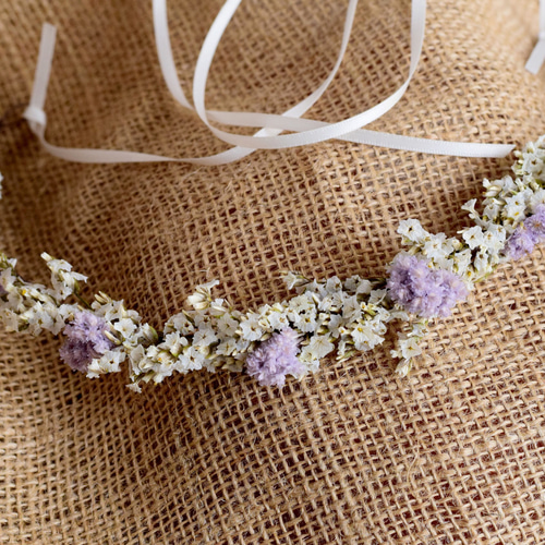 ドライフラワーのカチューシャ ヘッドドレス ヘッドドレス