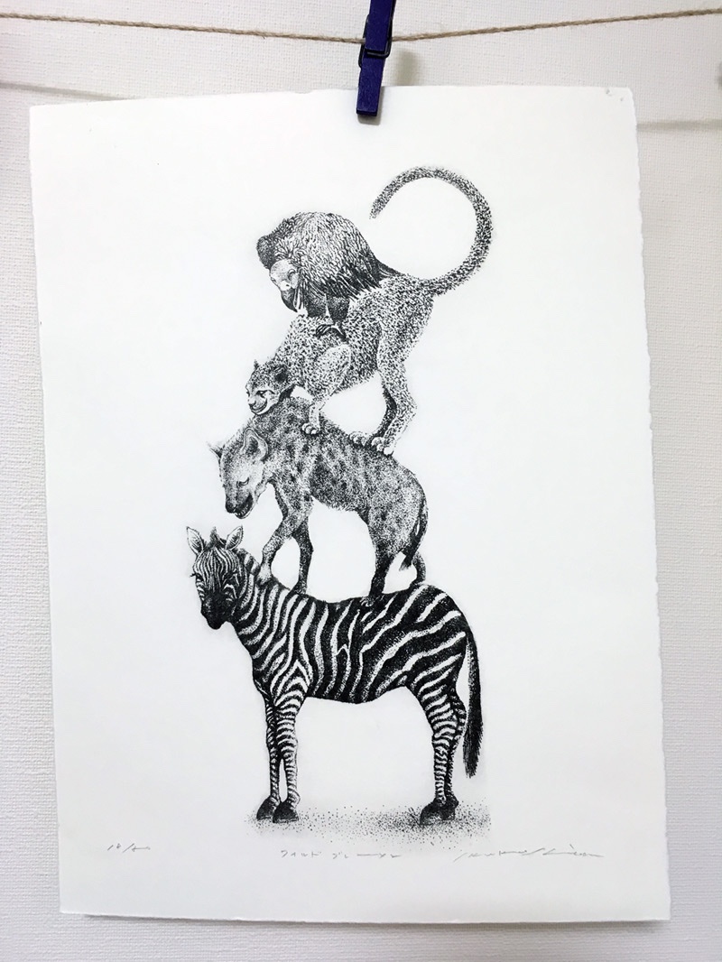 リトグラフ版画　ジャンバレー作品