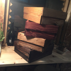 木箱   ４個セット 3枚目の画像