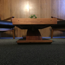 ヘリンボーン・ローテーブル 高調整可能300mm、400mm 5枚目の画像