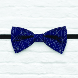 スタイル0184ダークブルートラックブルーウェディングボウタイヘアアクセサリーペットの襟アイテム錬金 1枚目の画像