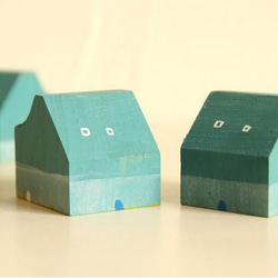 薄荷房2-木頭彩繪小房子/屋系列-聖誕小物鑰匙圈(單件販售) 第4張的照片