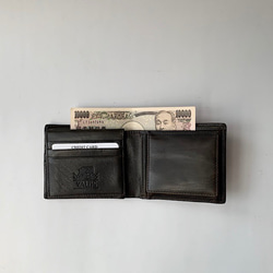 英国デザインValise二つ折り財布 レーシンググリーンII 5枚目の画像