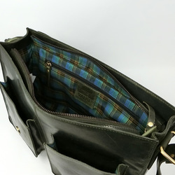 英倫設計牛皮包 Valise Satchel Bag Racing Green L 第3張的照片