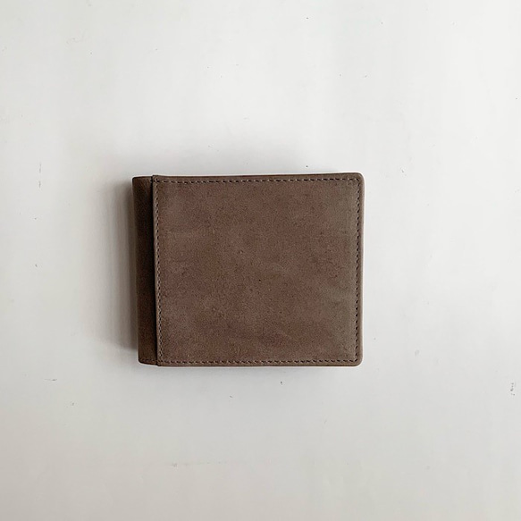 英国デザインValise二つ折り財布 スモーキーグレイII 3枚目の画像