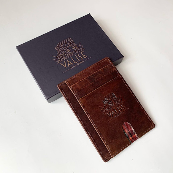 英國設計旅行箱通行證盒皇家棕色 第3張的照片