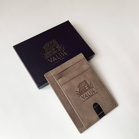 英國設計 Valise 通行證盒 煙灰色 第3張的照片