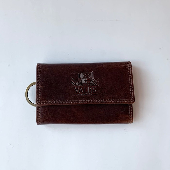 Valise Key Case with Wallet II Royal Brown 第2張的照片