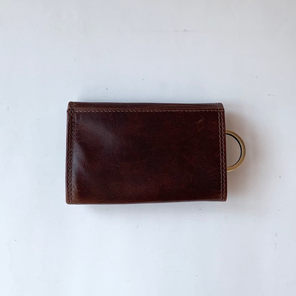 Valise Key Case with Wallet II Royal Brown 第3張的照片
