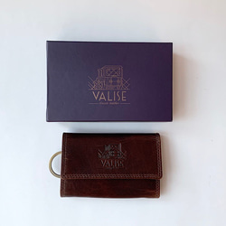 Valise Key Case with Wallet II Royal Brown 第6張的照片