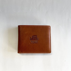 英国デザインValise二つ折り財布 ゴールデンタン 2枚目の画像
