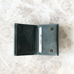 【数量限定】Valise三つ折り財布 ケンブリッジブルー 3枚目の画像