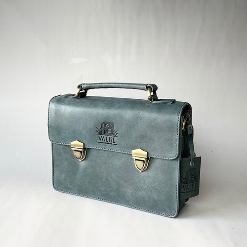 英国デザイン Miniサッチェル ケンブリッジブルー ショルダーバッグ