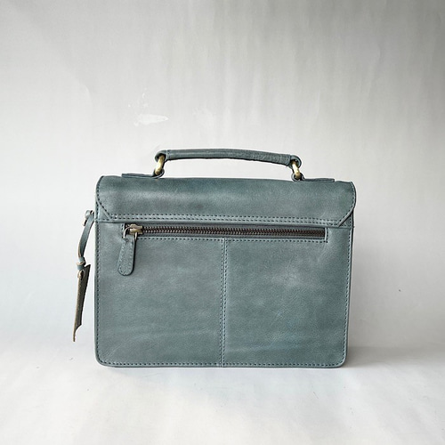 英国デザイン Miniサッチェル ケンブリッジブルー ショルダーバッグ