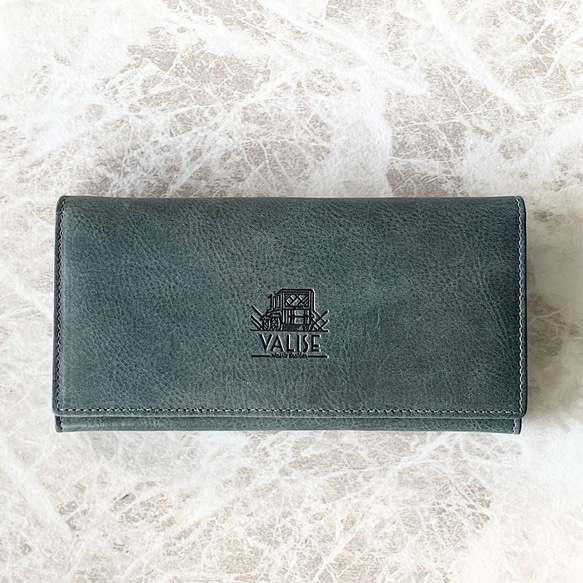 British Design Valise Long Wallet II 劍橋藍 第3張的照片