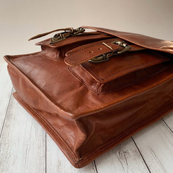 3way英國設計真皮旅行袋週末旅行者X 第5張的照片