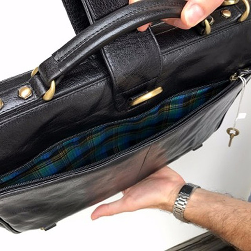 3way英国デザイン牛革かばんValiseドクターズ ブラックBuff リュック