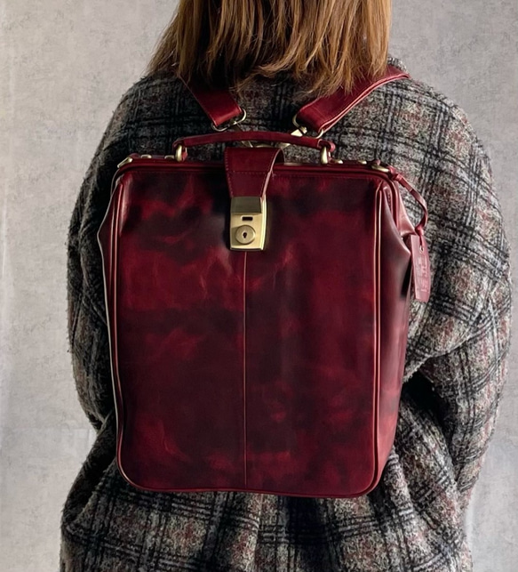 Valise ドクターズバッグ ３way　革　リュック ブラック Valise ドクターズバッグ 3way 革 リュック ブラック Valise