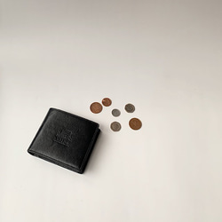 英国デザインValise二つ折り財布 ブラック 8枚目の画像