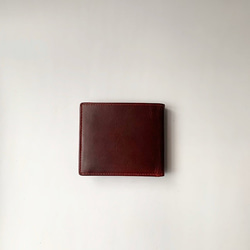 英国デザインValise二つ折り財布 ブラックチェリー 3枚目の画像