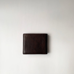 英国デザインValise二つ折り財布 マホガニーブラウンII 5枚目の画像